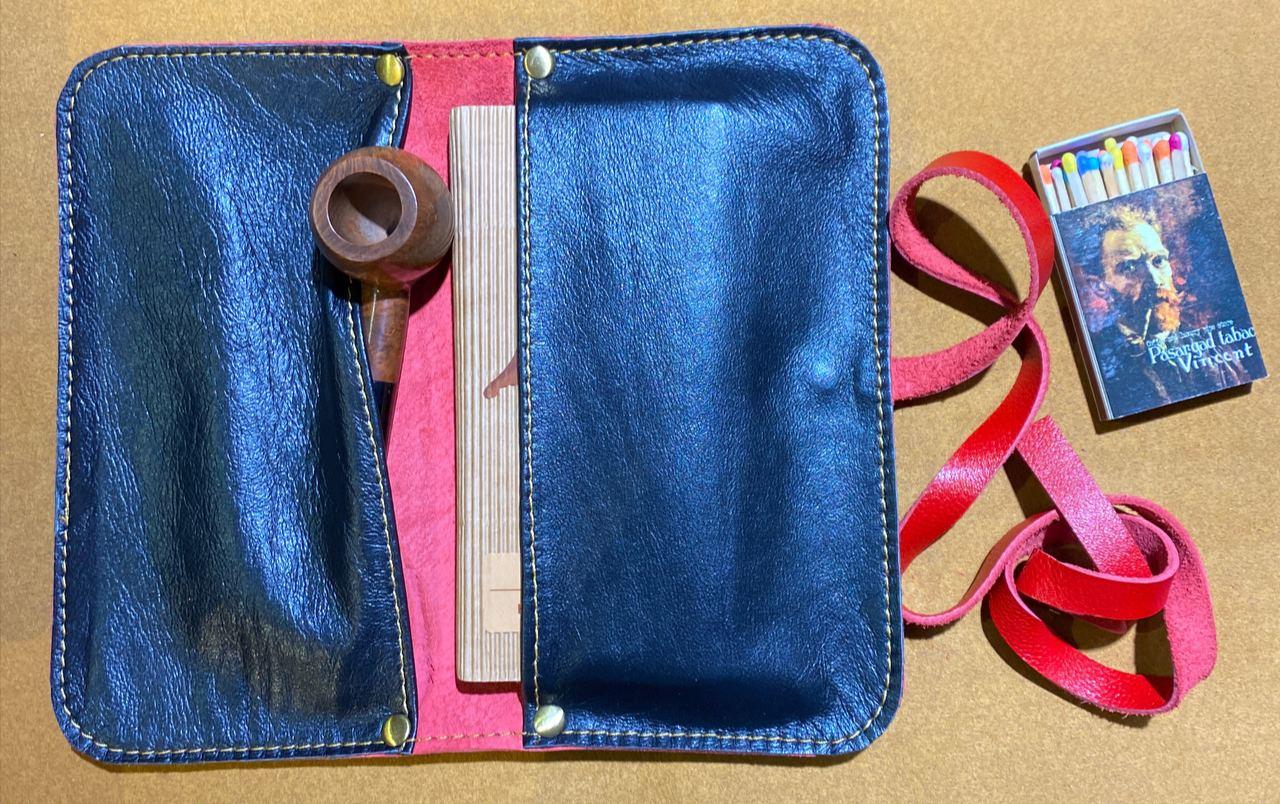 Natural leather pipe bag beautifully designed by Maestro Rahimi Natural leather pipe bag beautifully designed by Maestro Rahimi